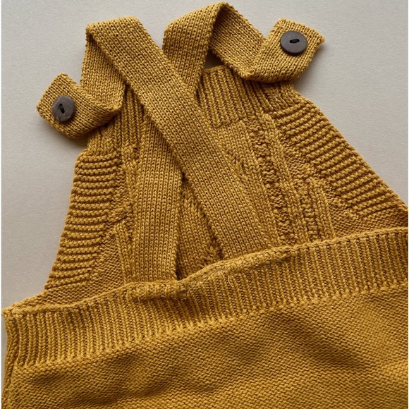 Mustard Knit Onesie - Picture 2 of 2